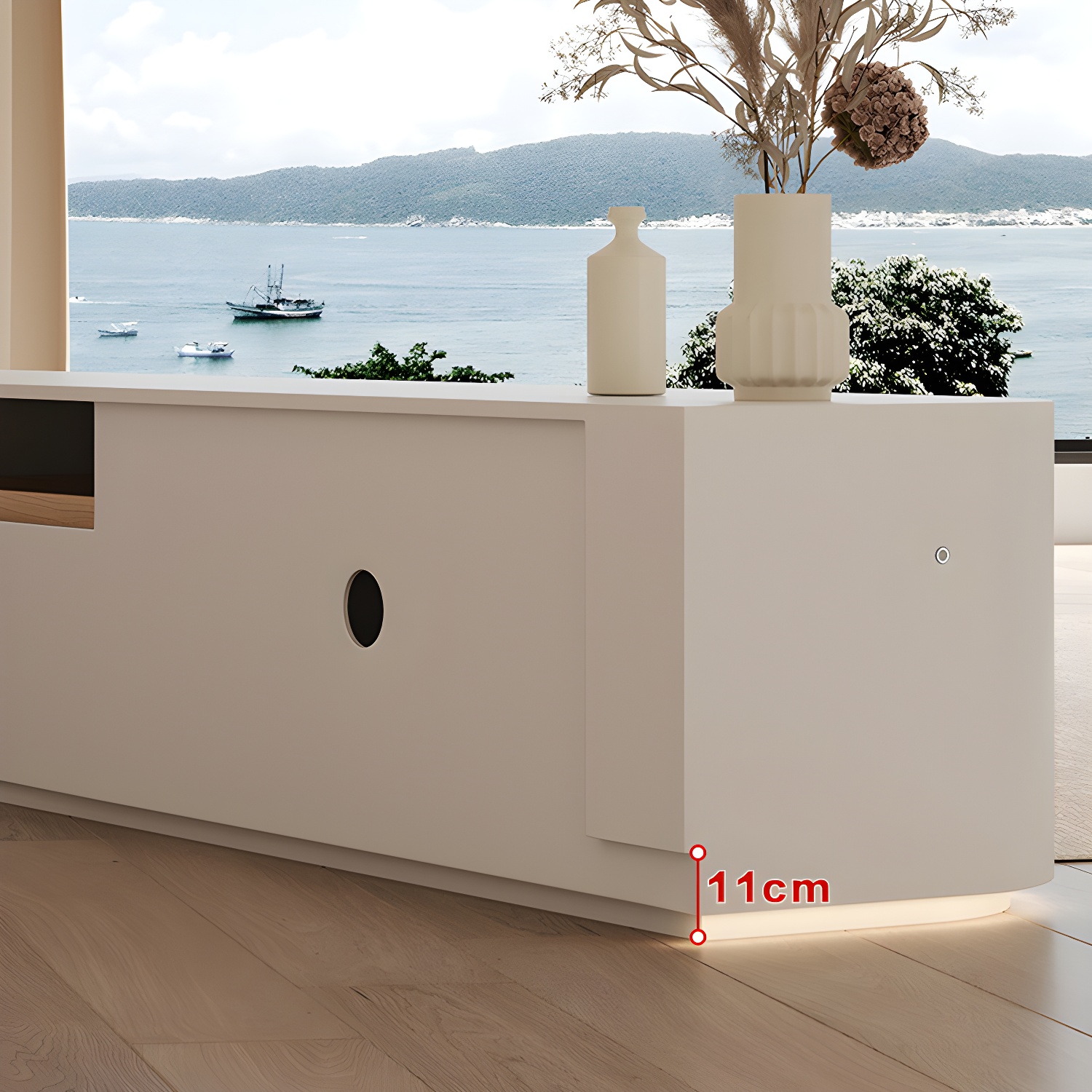 Modern White Oak TV Stand | Ormau - image 8