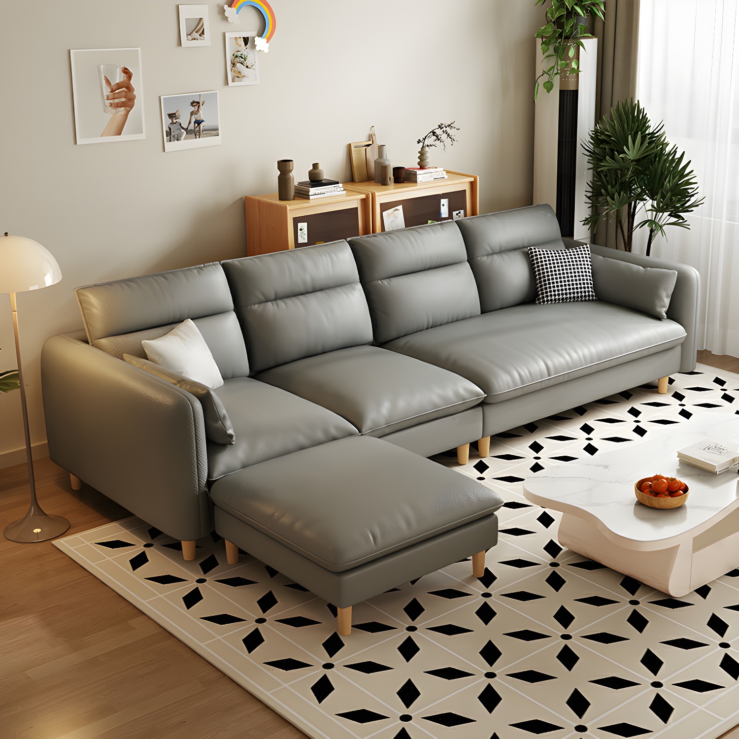Modern Sectional Sofa Set with Ottoman | Ormau - image 15