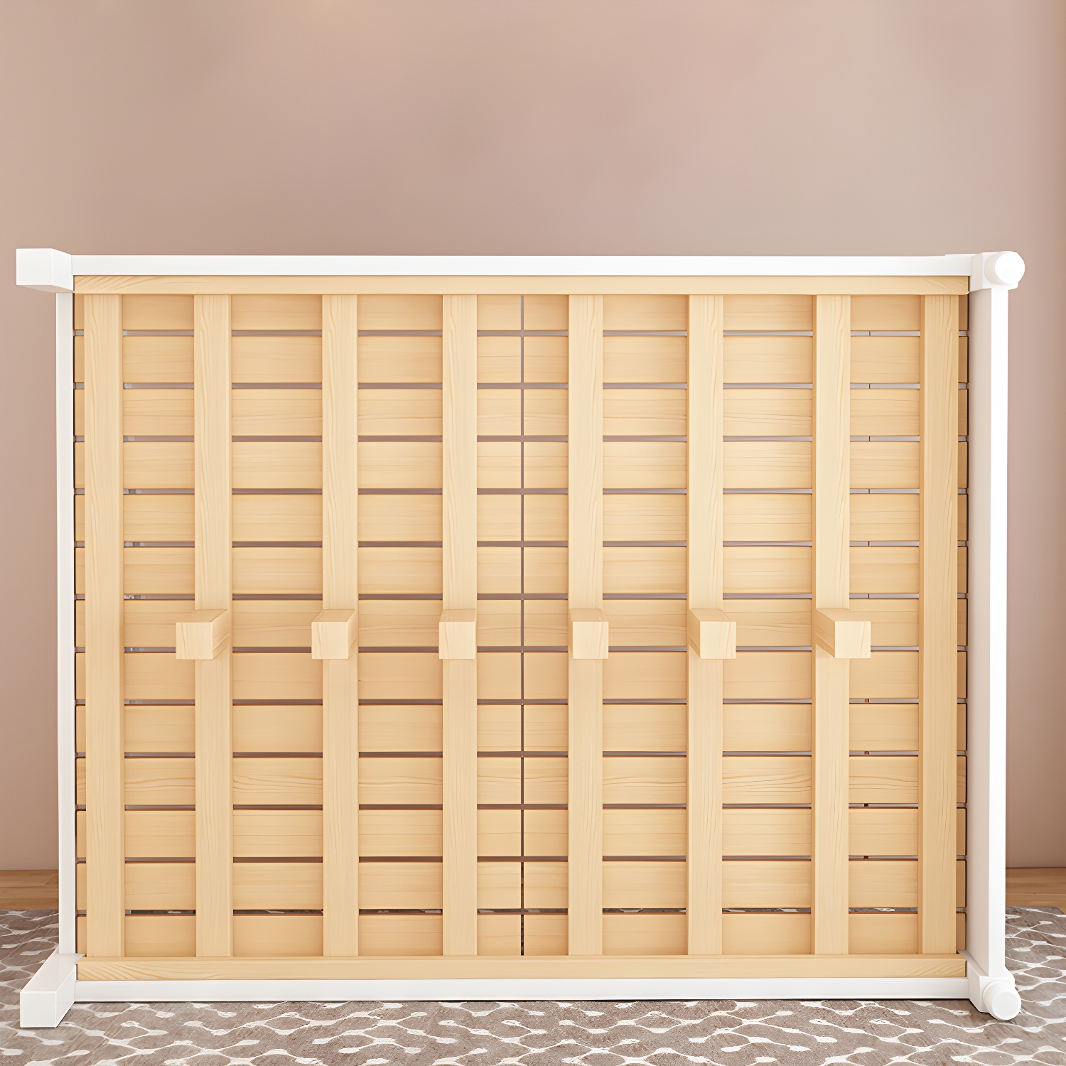 Modern White Bed Frame with Headboard | Ormau - image 9