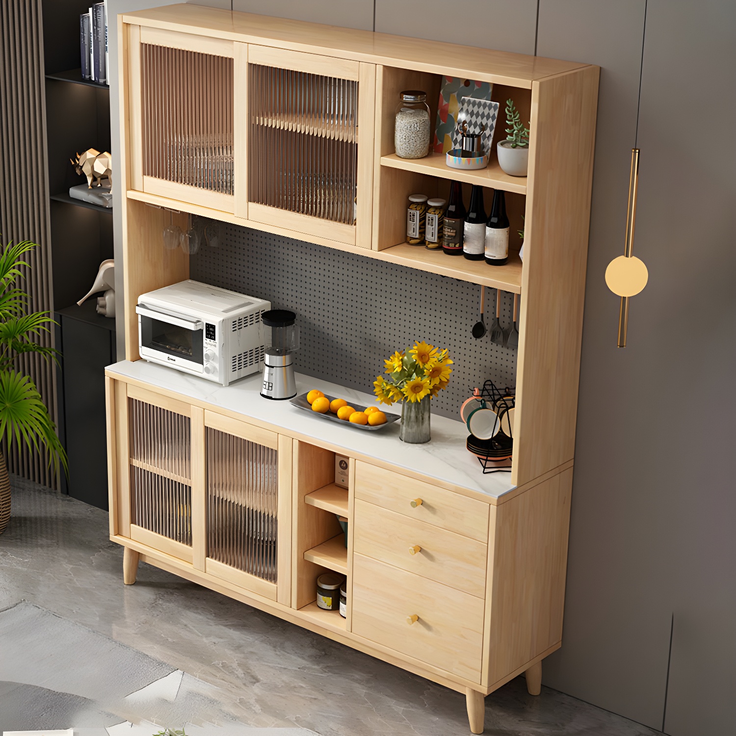 Modern Glass Door Sideboard | Ormau - image 6