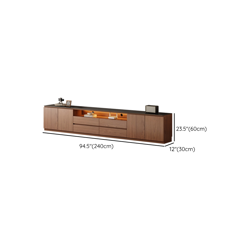 Modern Brown Media Console | Ormau - image 9