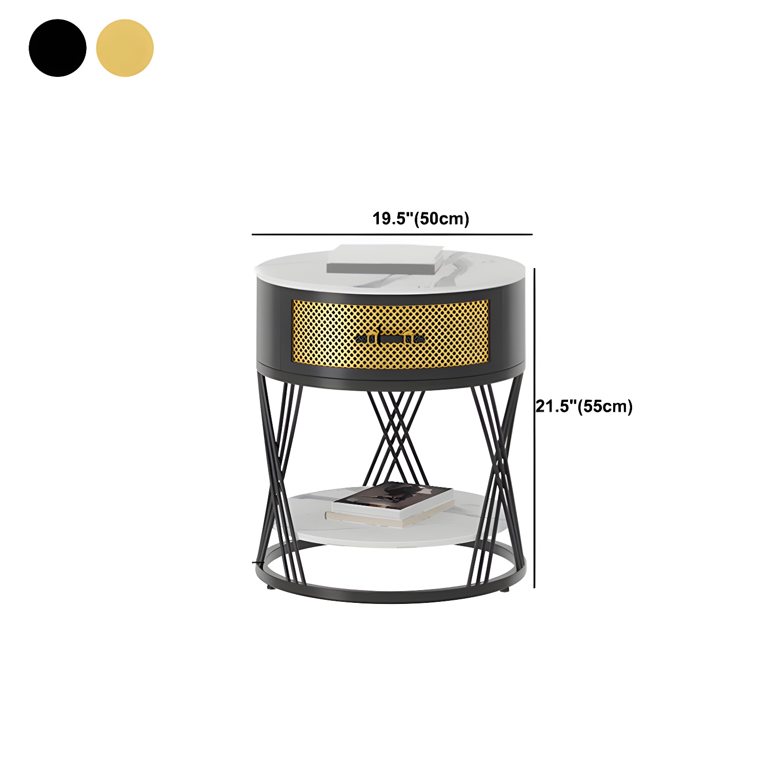 Glam Stone Nightstand | Ormau - image 16