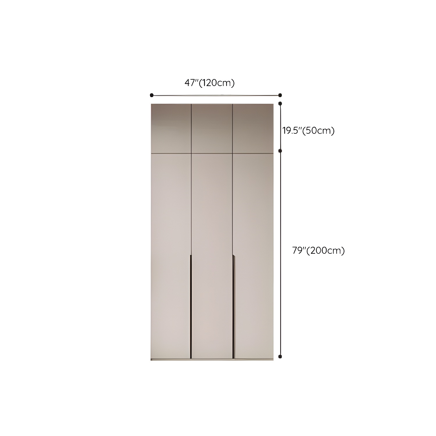 Modern Grey Wood Armoire | Ormau - image 17