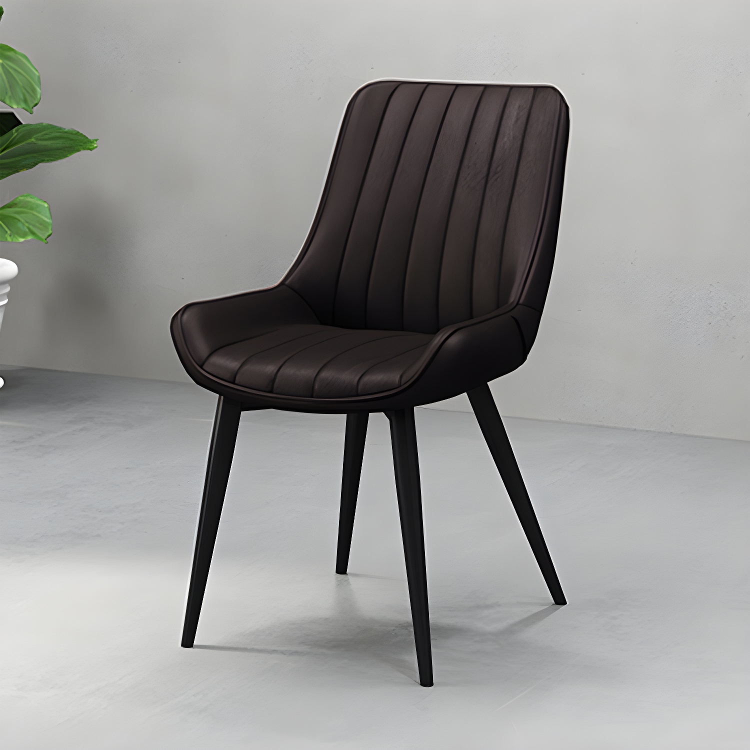 Faux Leather Dining Side Chair | Ormau - image 3