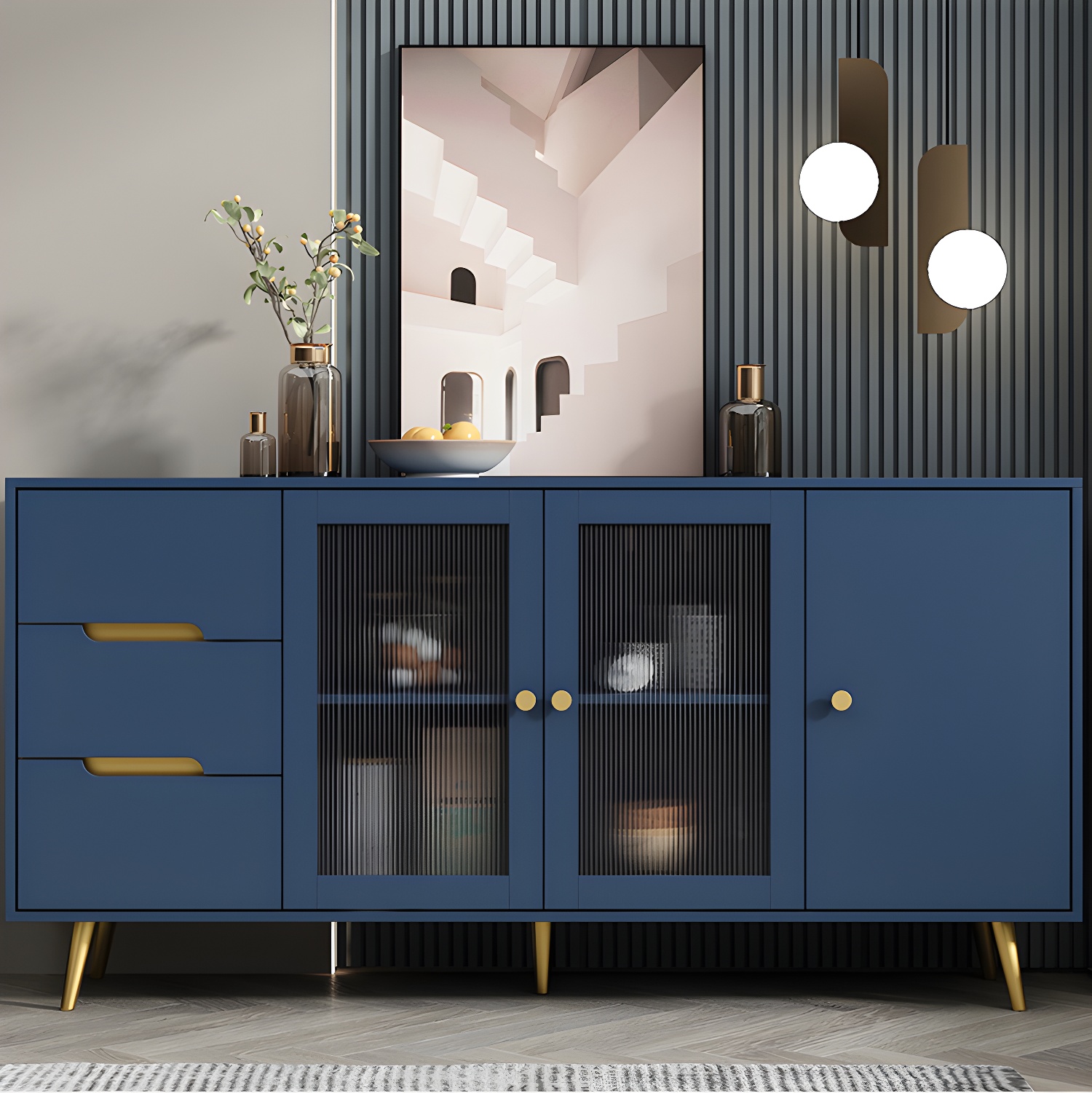 Modern Glass Door Sideboard | Ormau - image 15