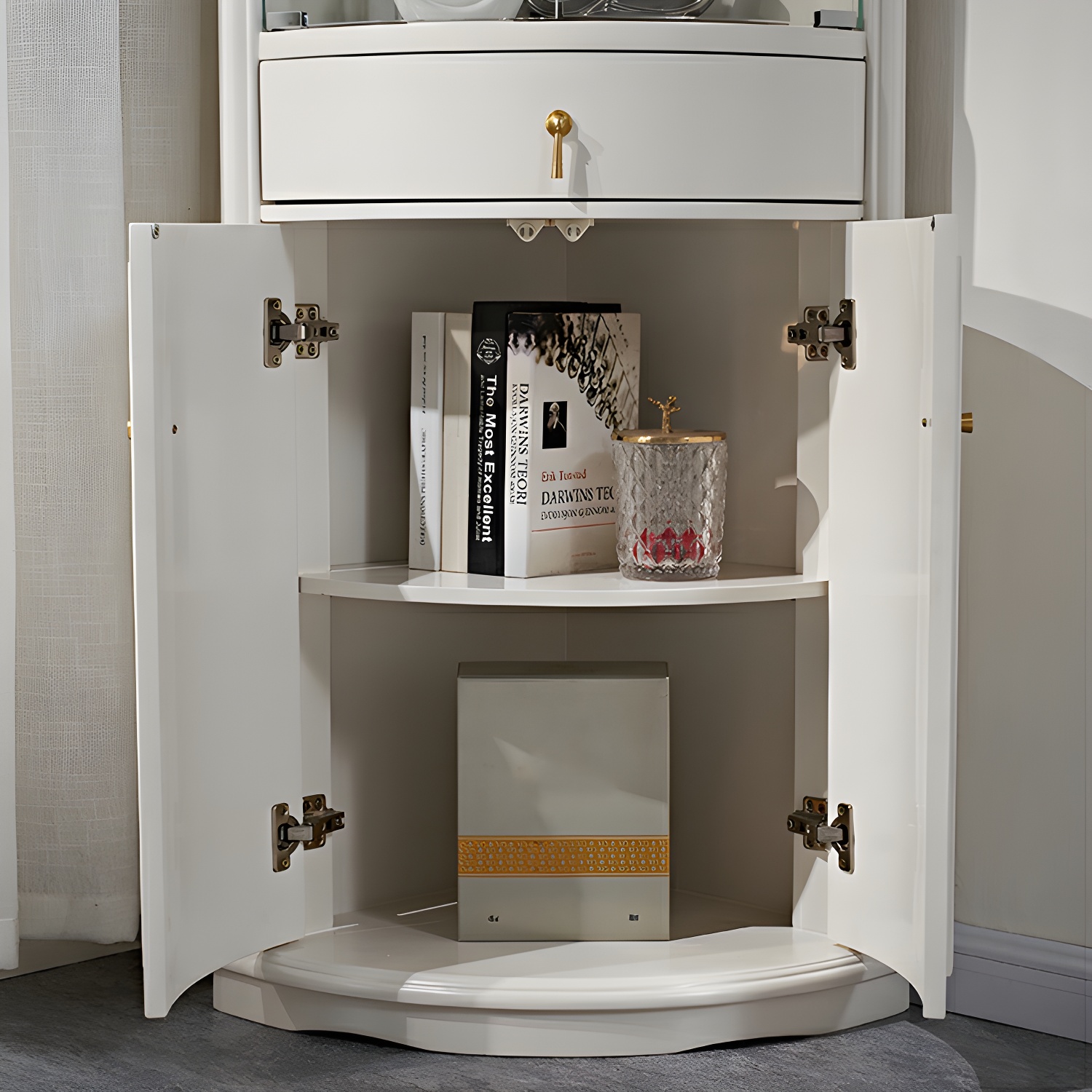 Mid-Century Modern Corner Accent Cabinet | Ormau - image 10