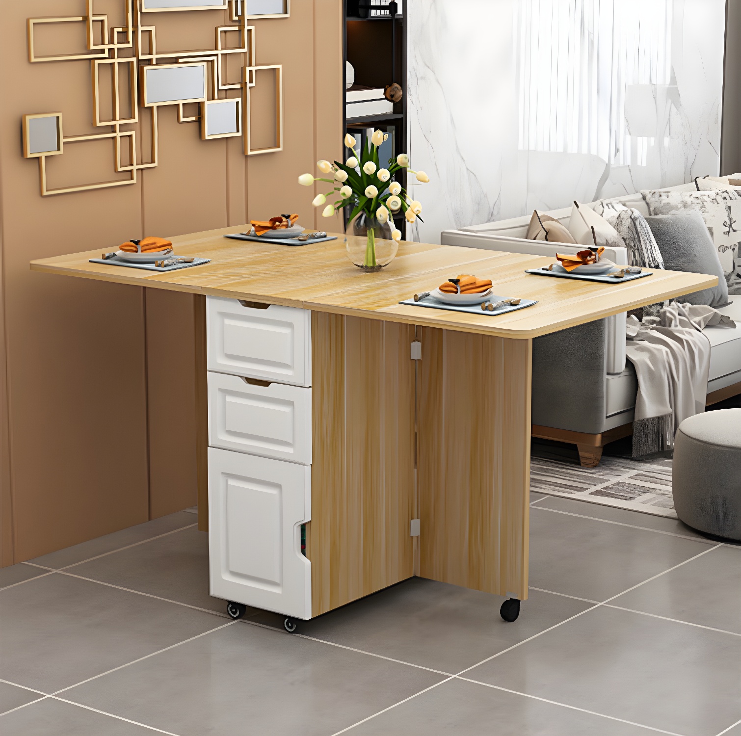 Drop Leaf Dining Table | Ormau - image 8