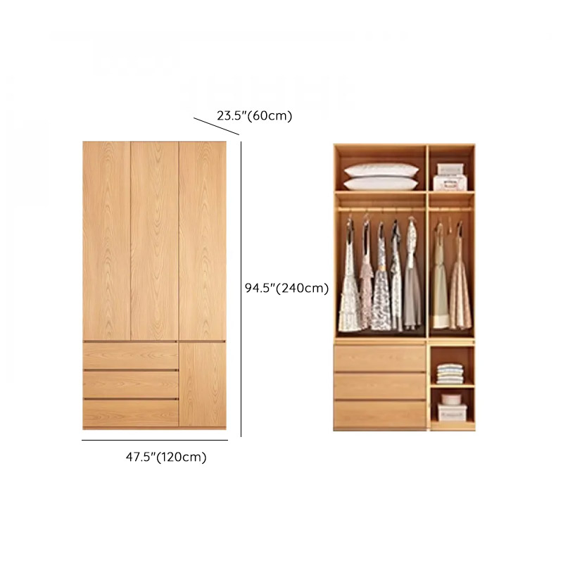 Natural Wood Almirah Wardrobe | Ormau - image 16