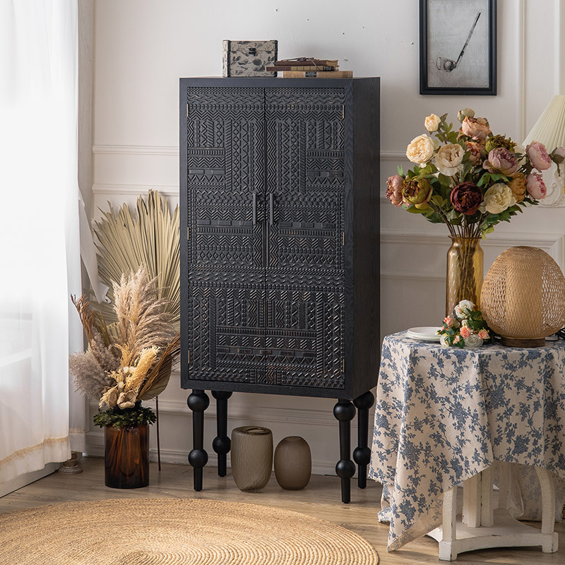 Scored Wood Console Cabinet | Ormau - image 3