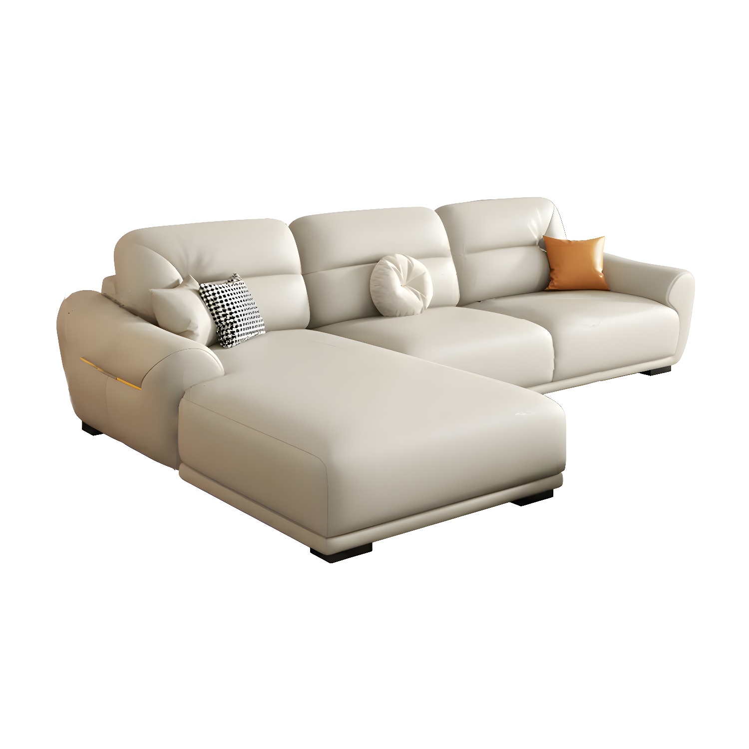 Modern Leather Sectional Sofa | Ormau - image 26