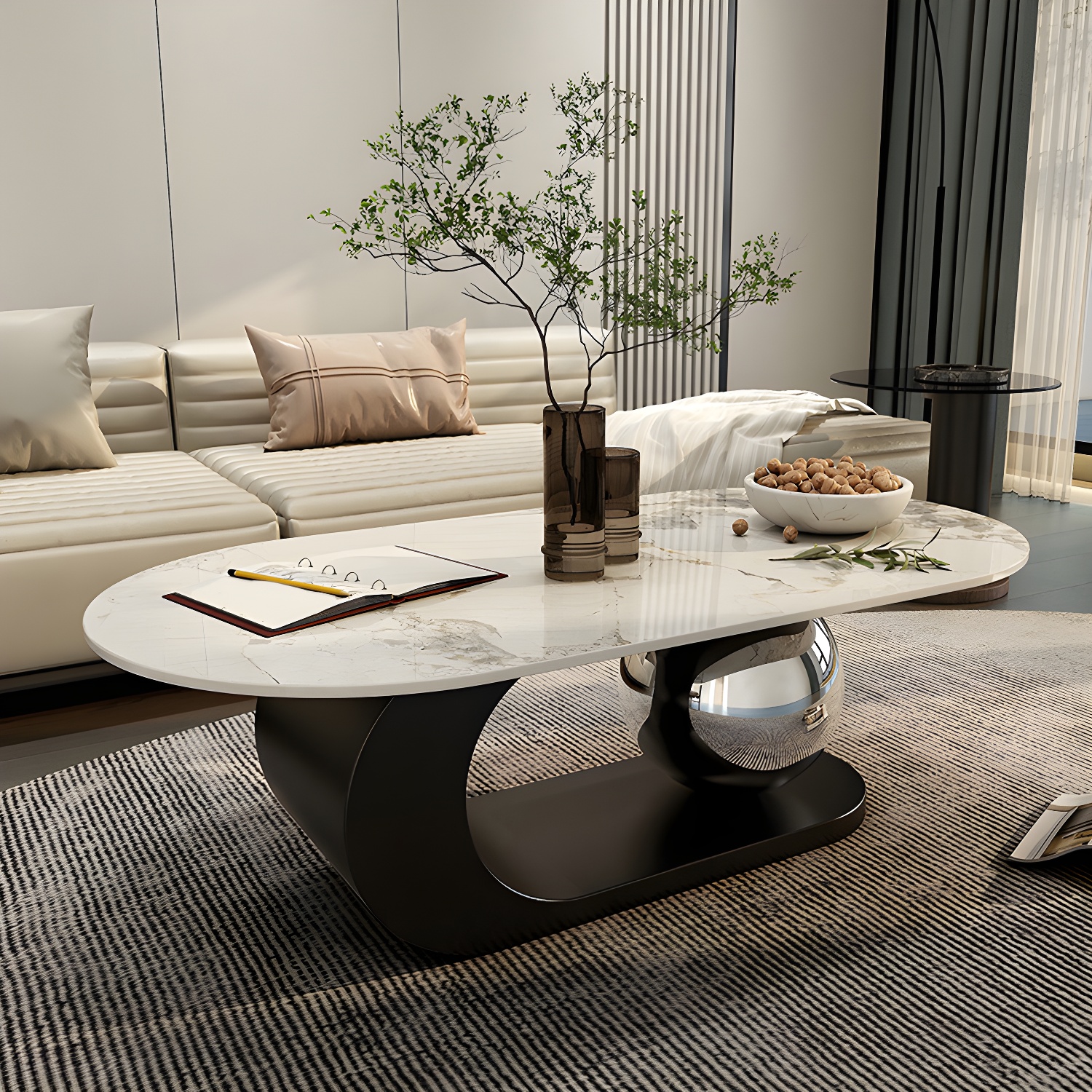 Glam Stone Coffee Table | Ormau - image 26