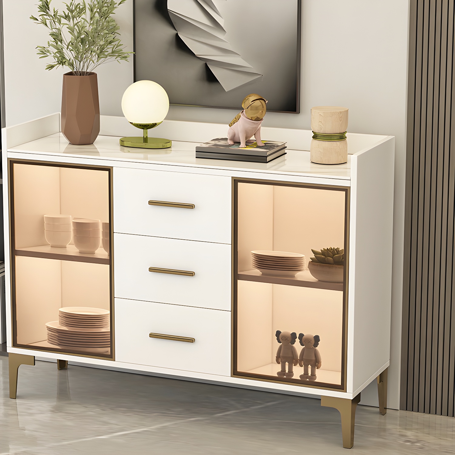 Glam Wood Sideboard | Ormau - image 18