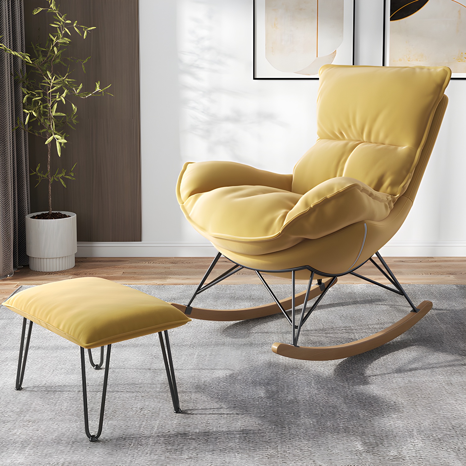 Rocking Chair & Ottoman Set | Ormau - image 9
