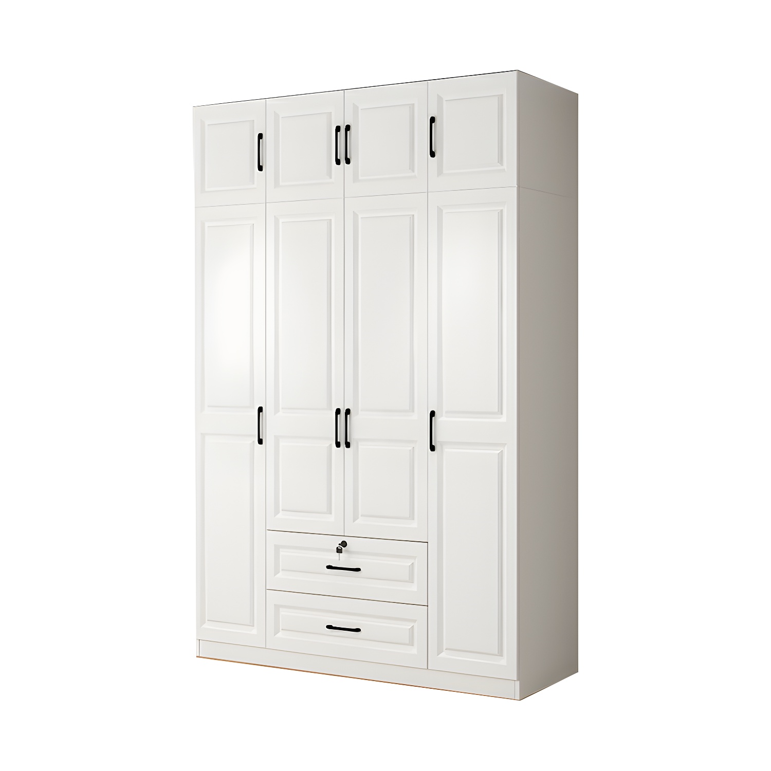 White Wood Wardrobe Armoire | Ormau - image 42