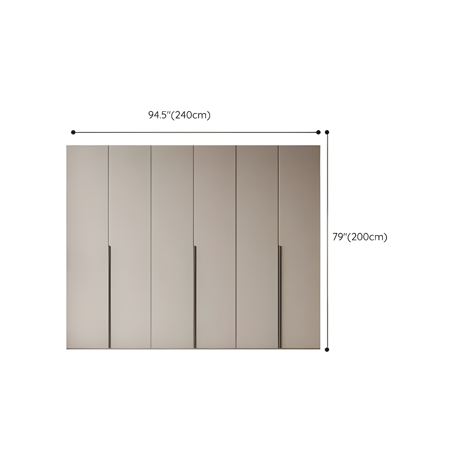 Modern Grey Wood Armoire | Ormau - image 24