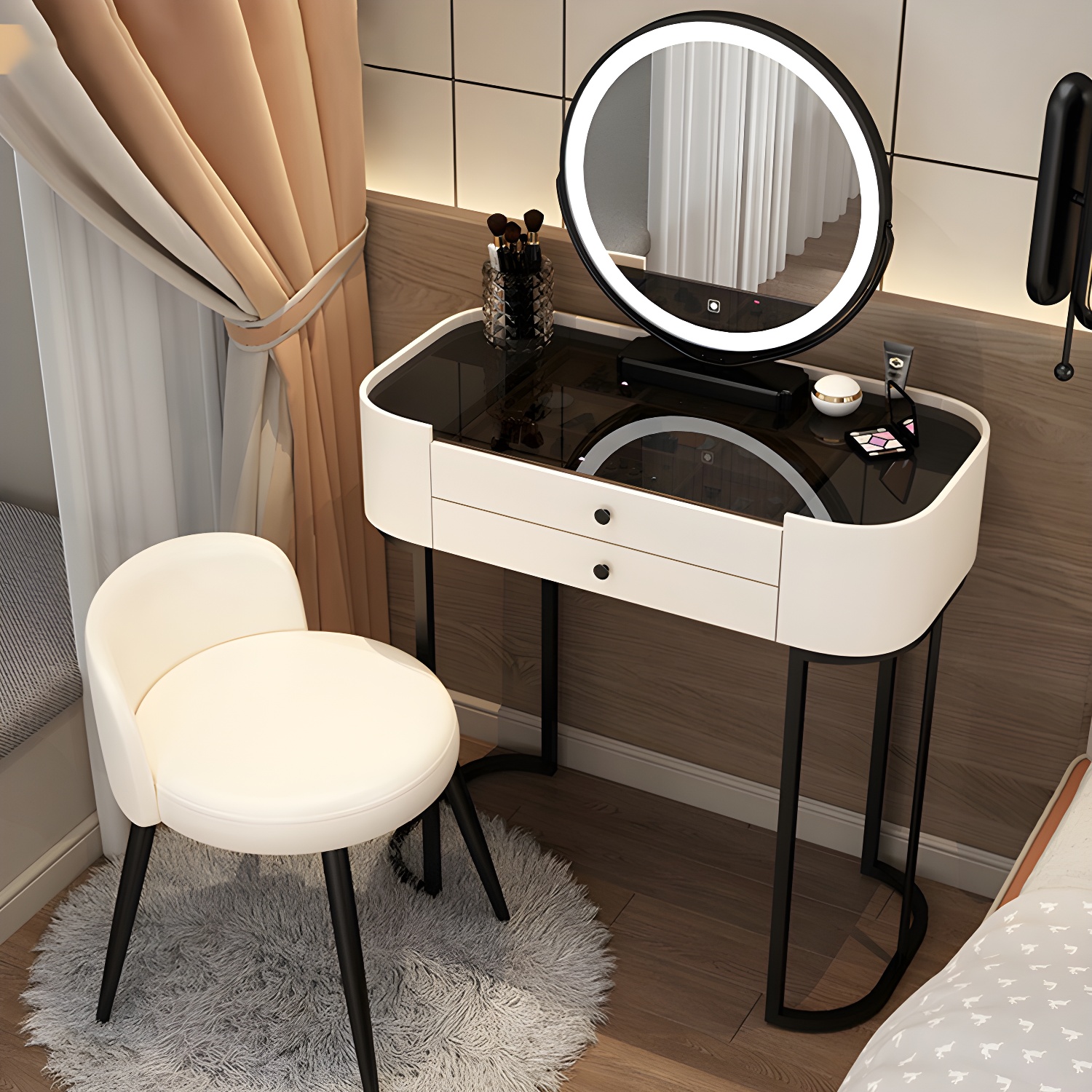 Contemporary Vanity Desk with Stool | Ormau - image 22