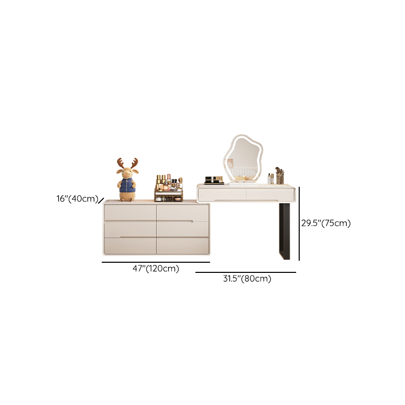 Stone Vanity Set with Upholstered Chair | Ormau - image 6