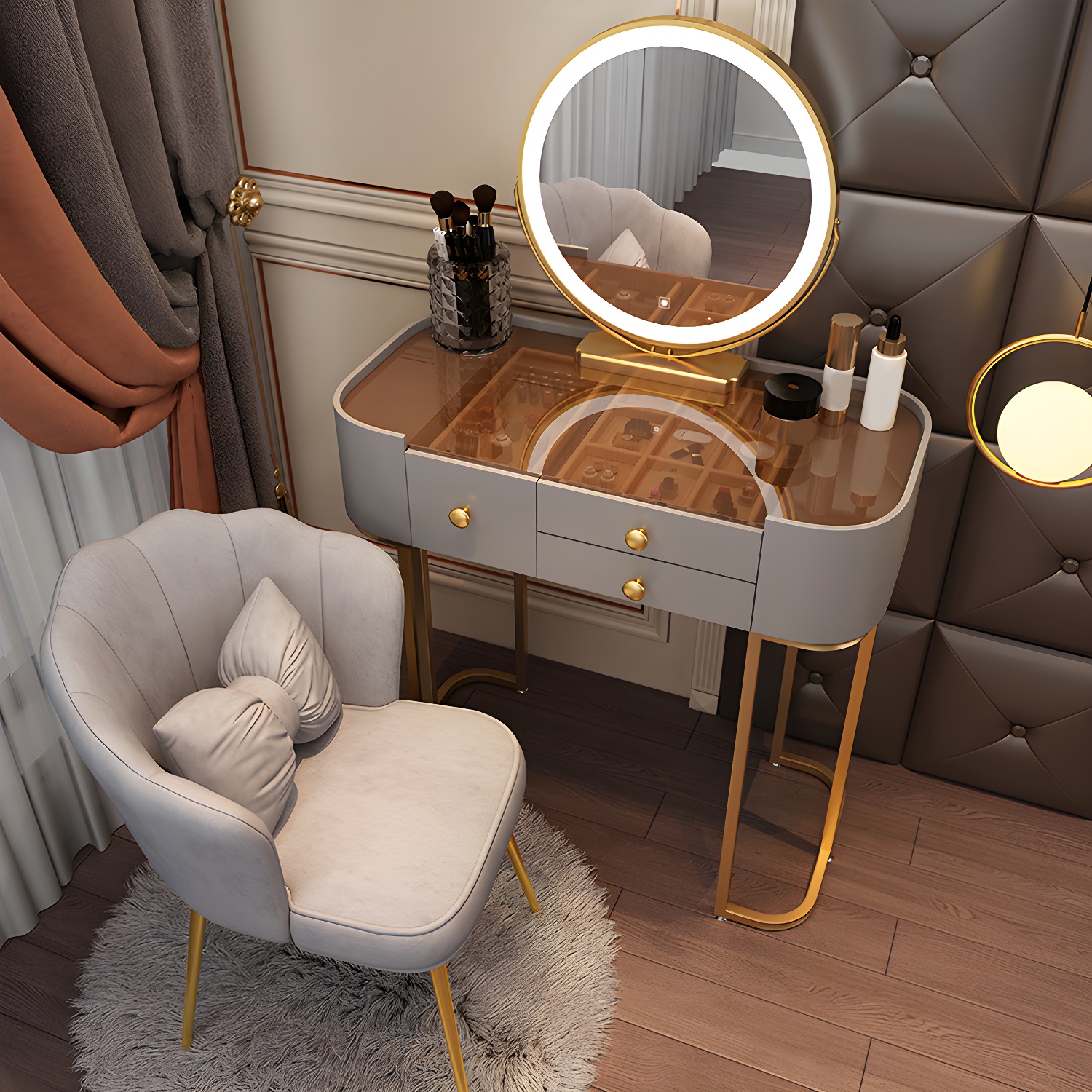 Glam Glass Vanity | Ormau - image 35
