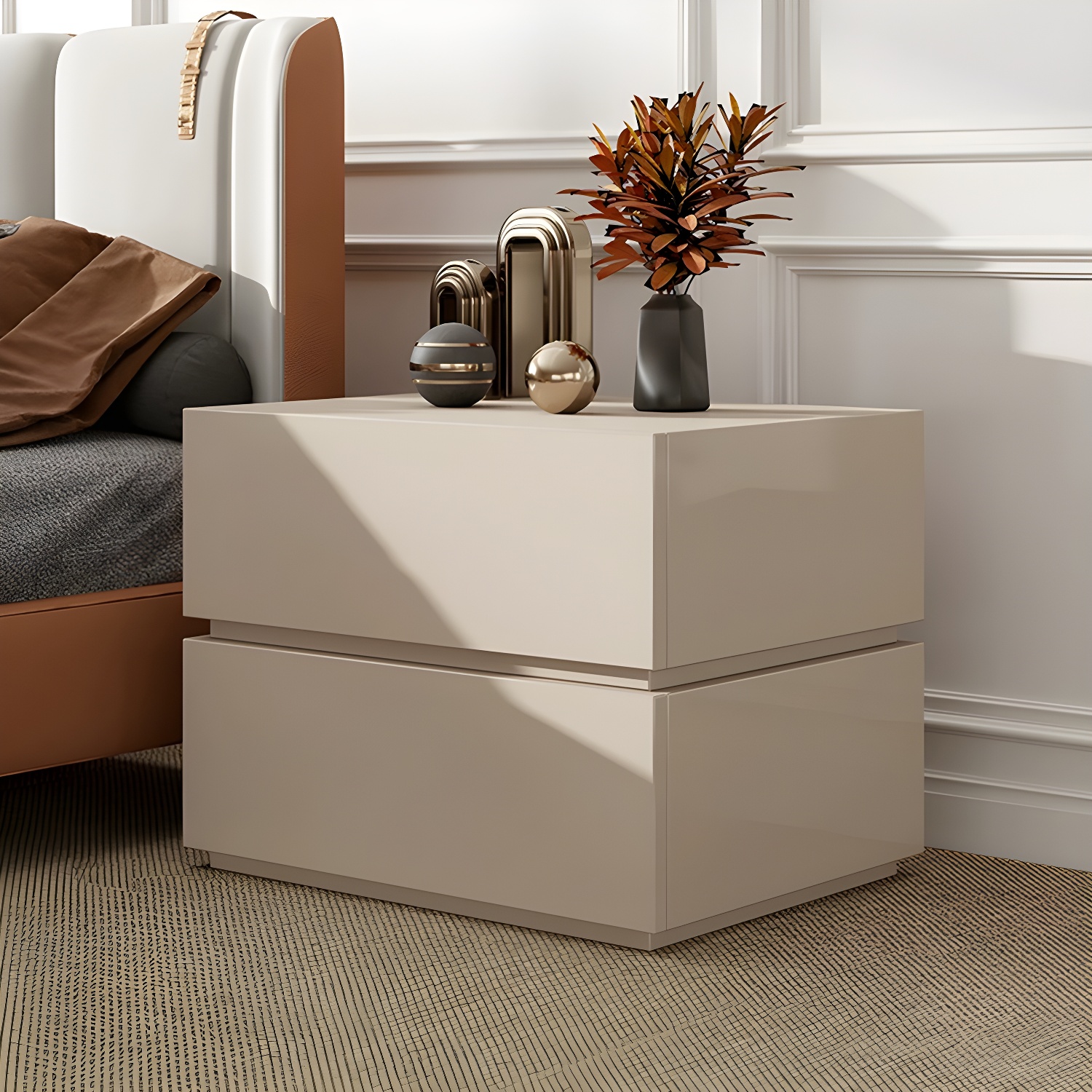 Modern Drawer Nightstand | Ormau - image 2
