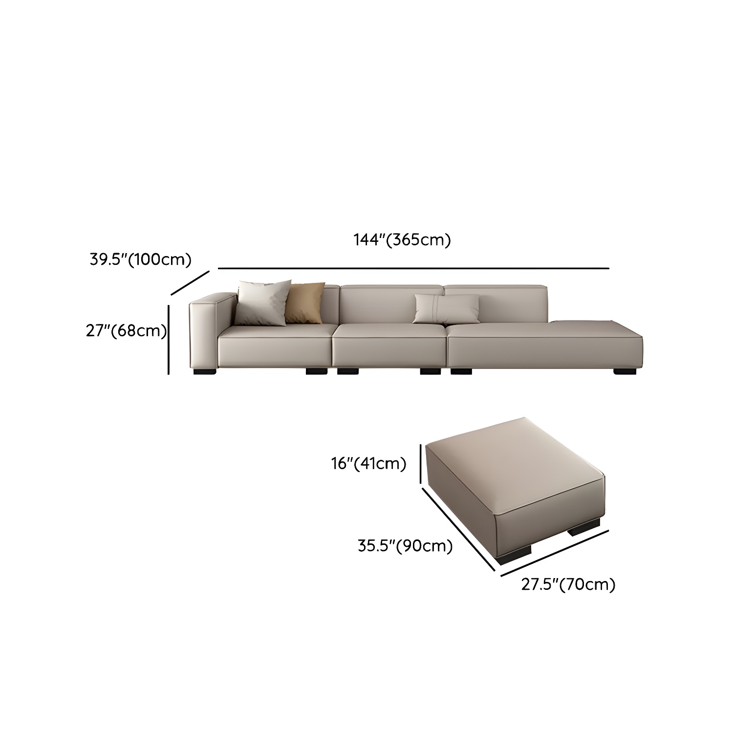 Modern Sofa Chaise | Ormau - image 23