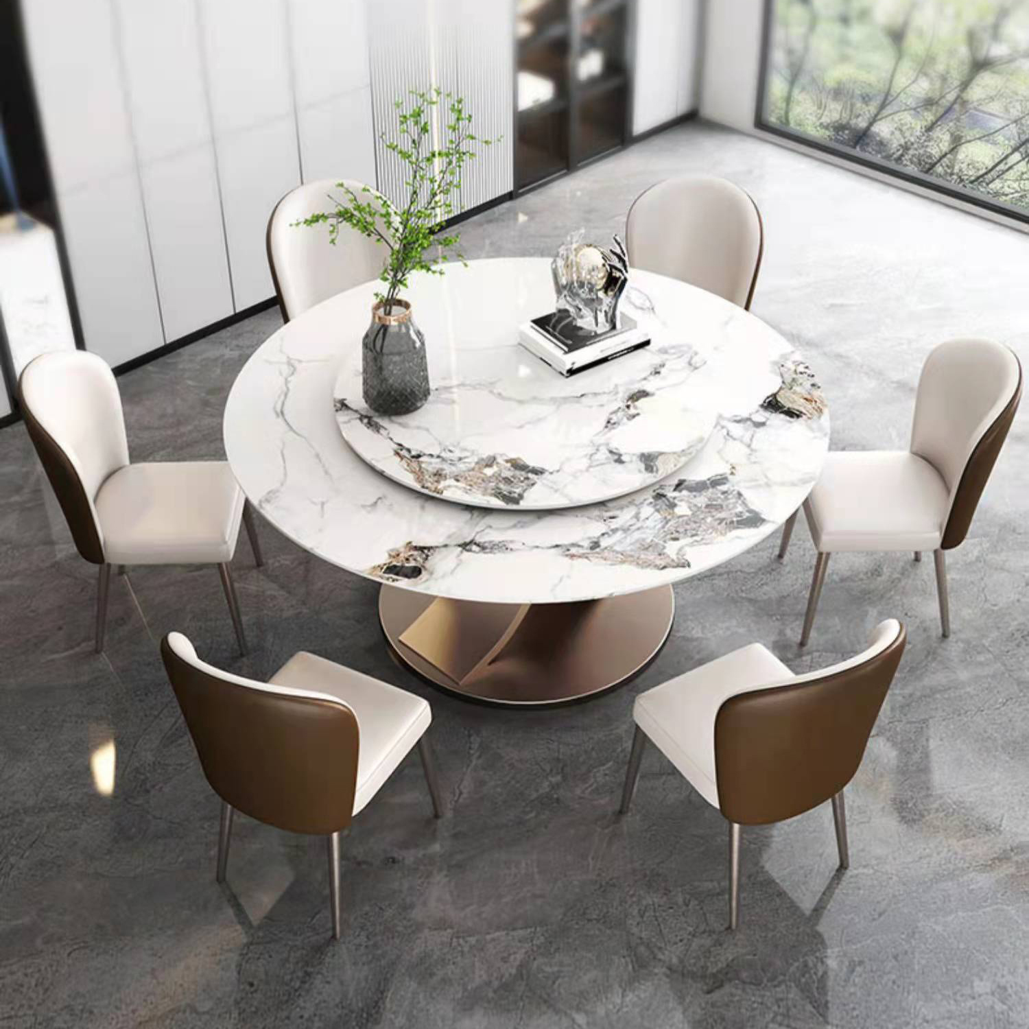 Modern Round Dining Set | Ormau - image 4