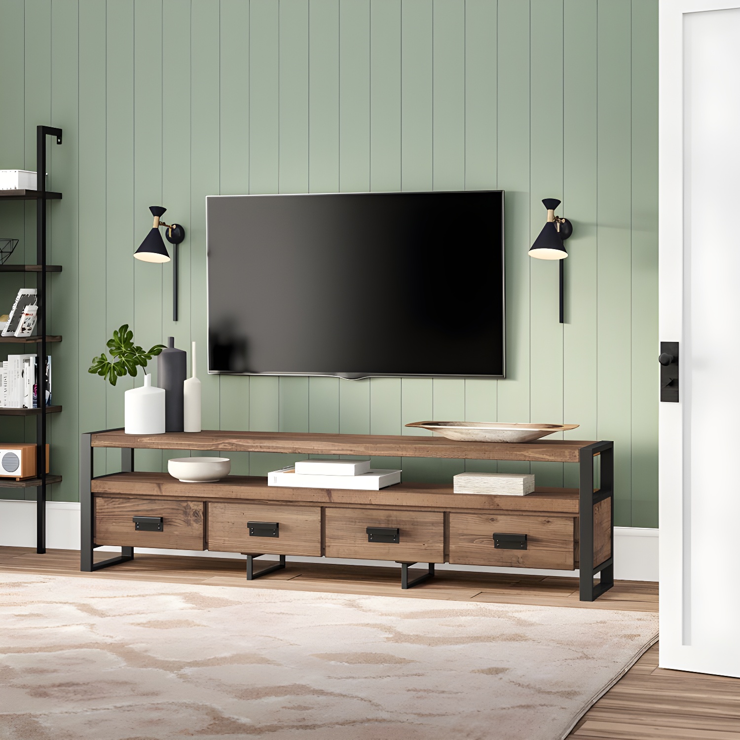 Industrial Wood TV Stand | Ormau - image 4
