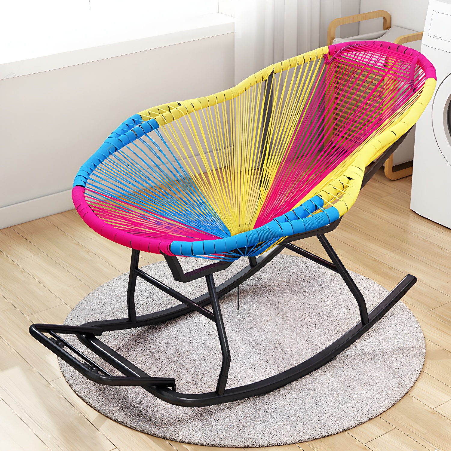 Wicker Rocking Accent Chair | Ormau - image 9
