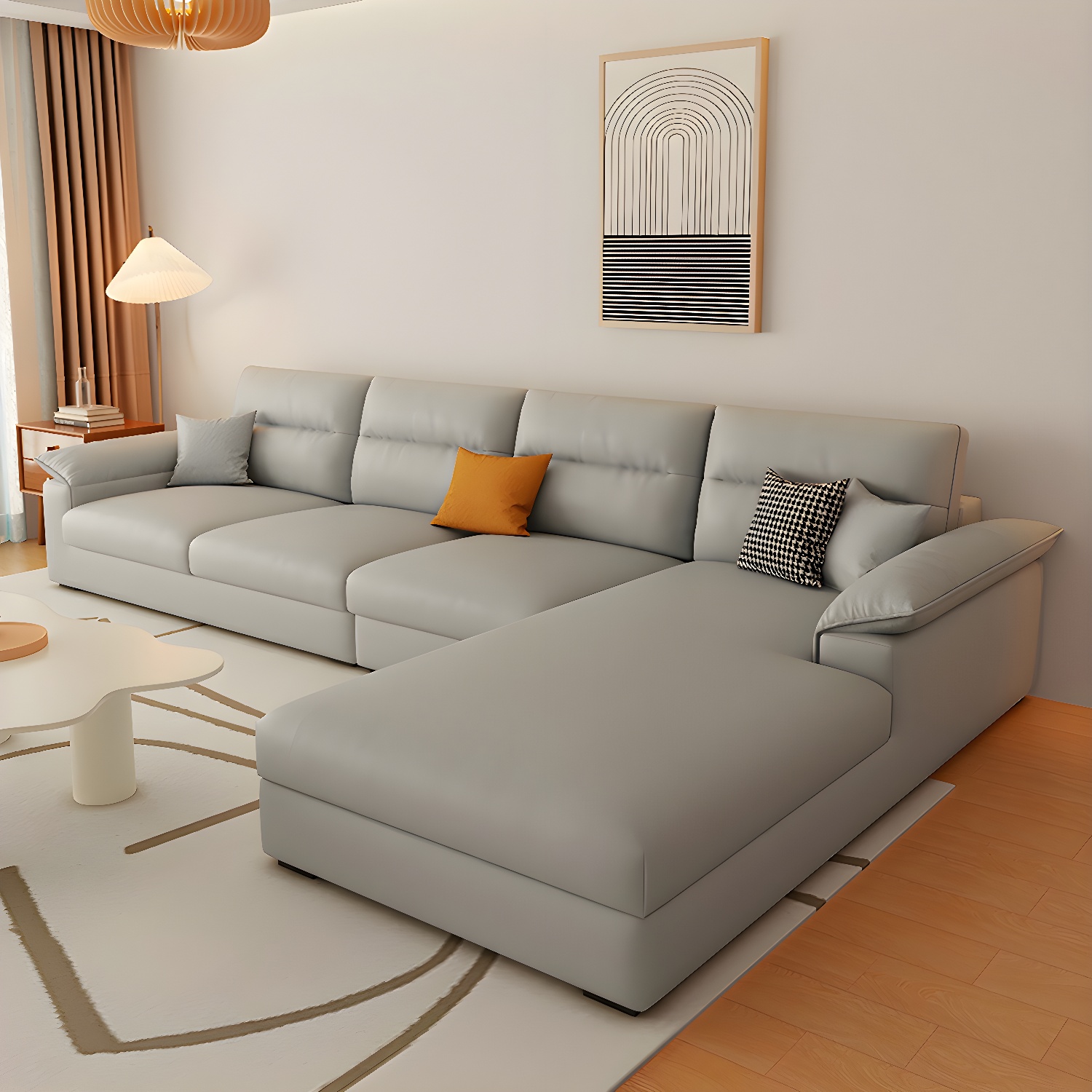 Modern L-Shaped Sectional Sofa | Ormau - image 3
