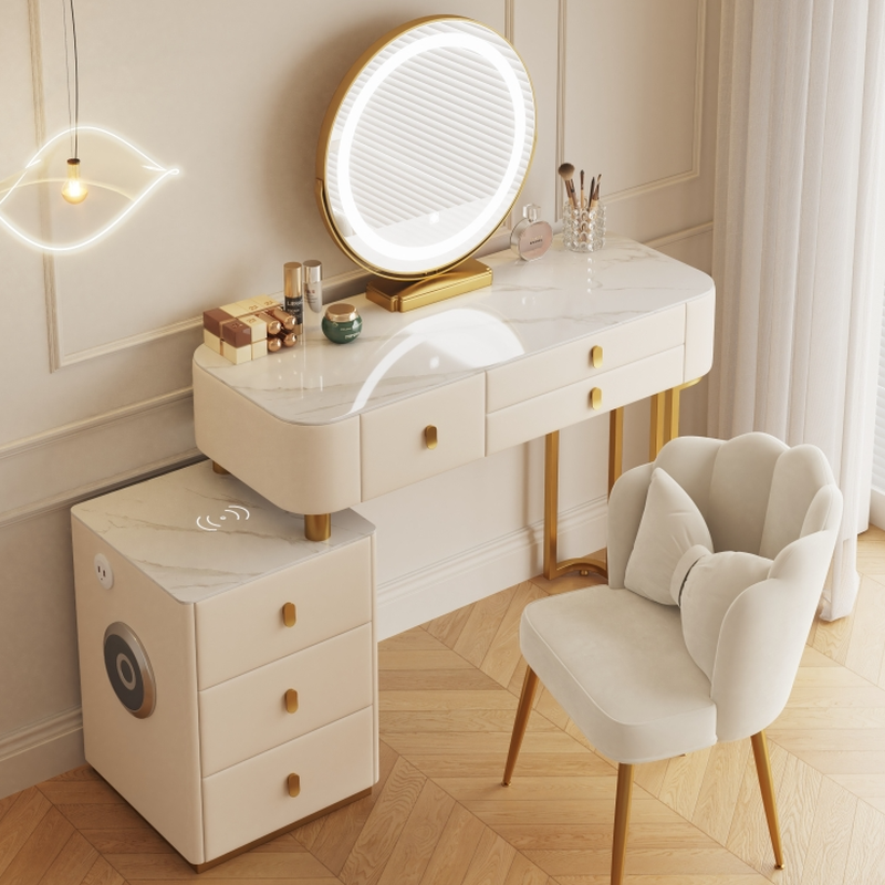 Modern Vanity Set with LED Mirror | Ormau - image 1