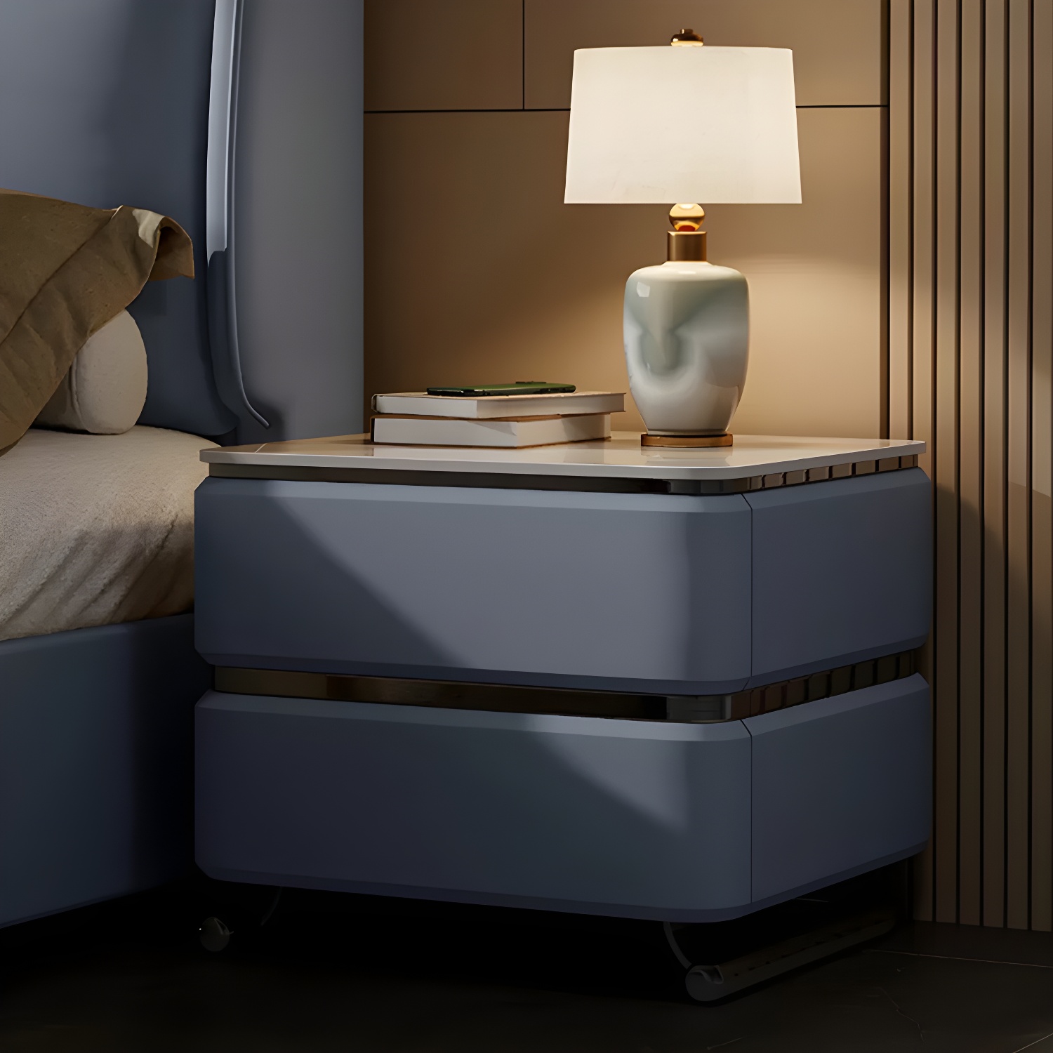 Modern Stone Nightstand | Ormau - image 10