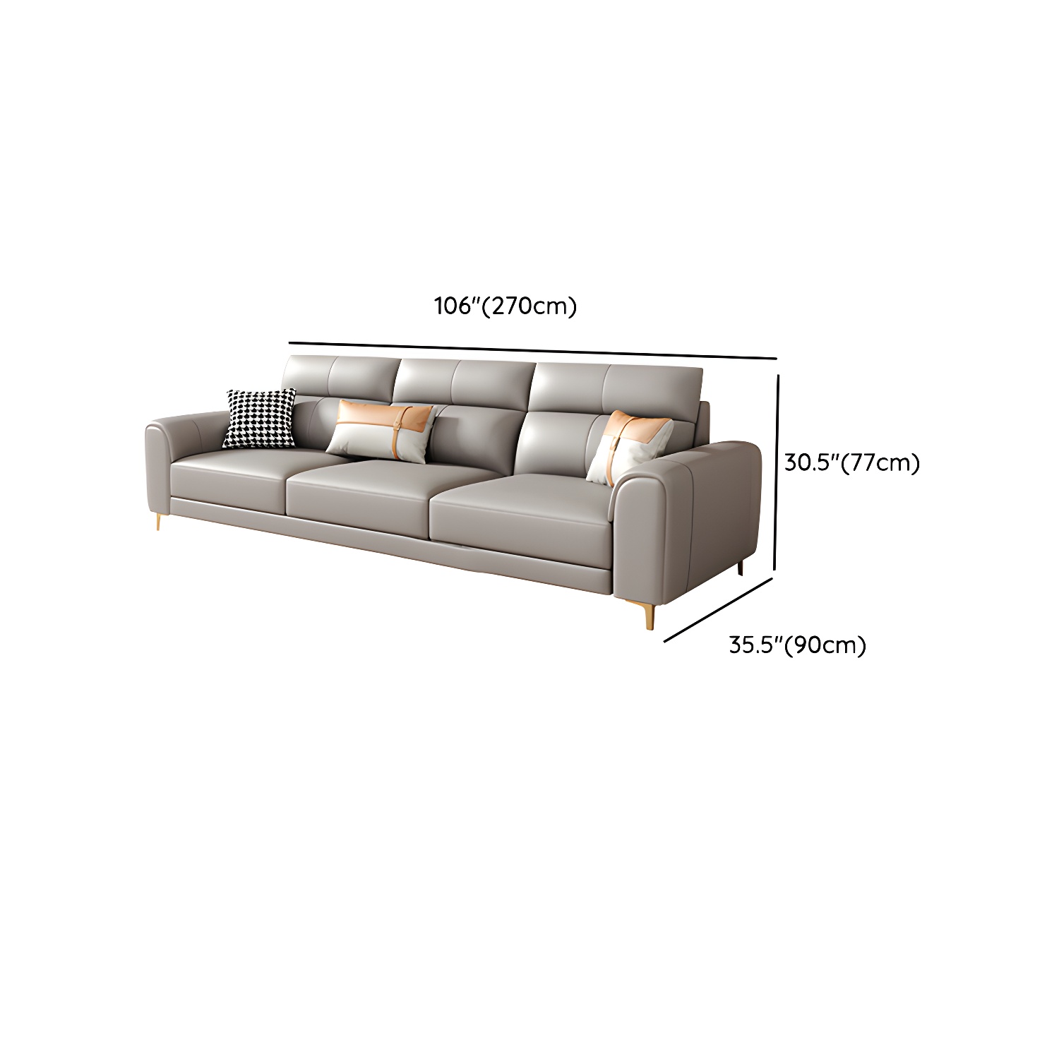 Modern Gray Sectional Sofa | Ormau - image 15