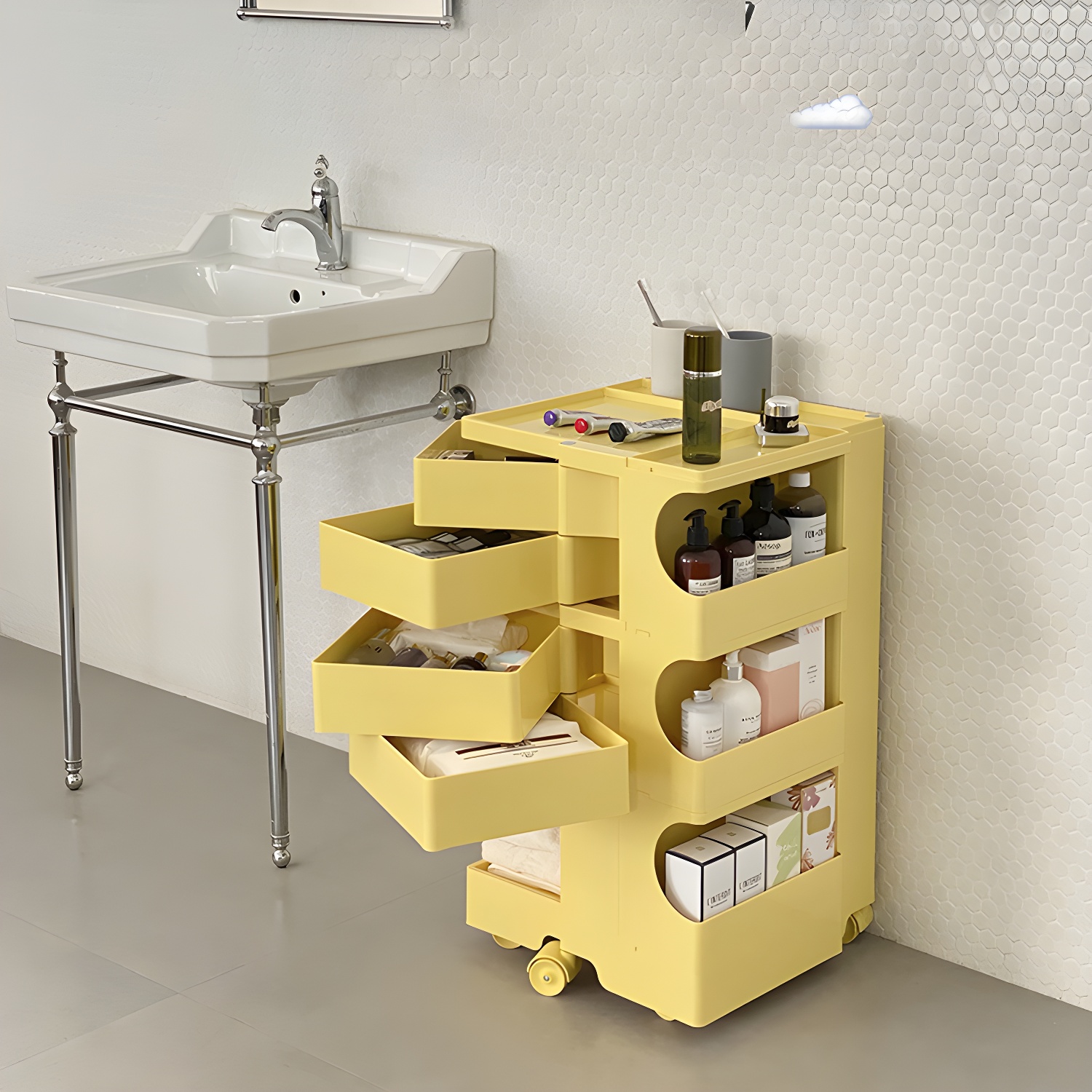 Modern Open Storage Nightstand | Ormau - image 12