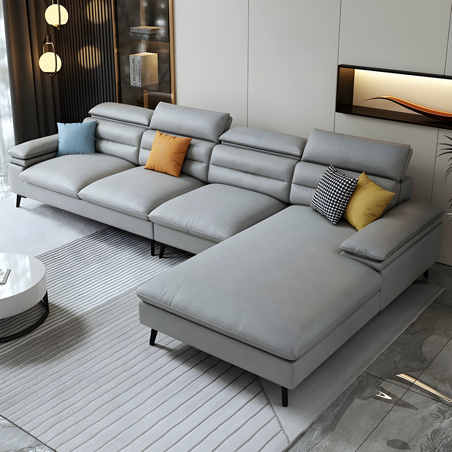 Modern L-Shape Sofa | Ormau - image 13