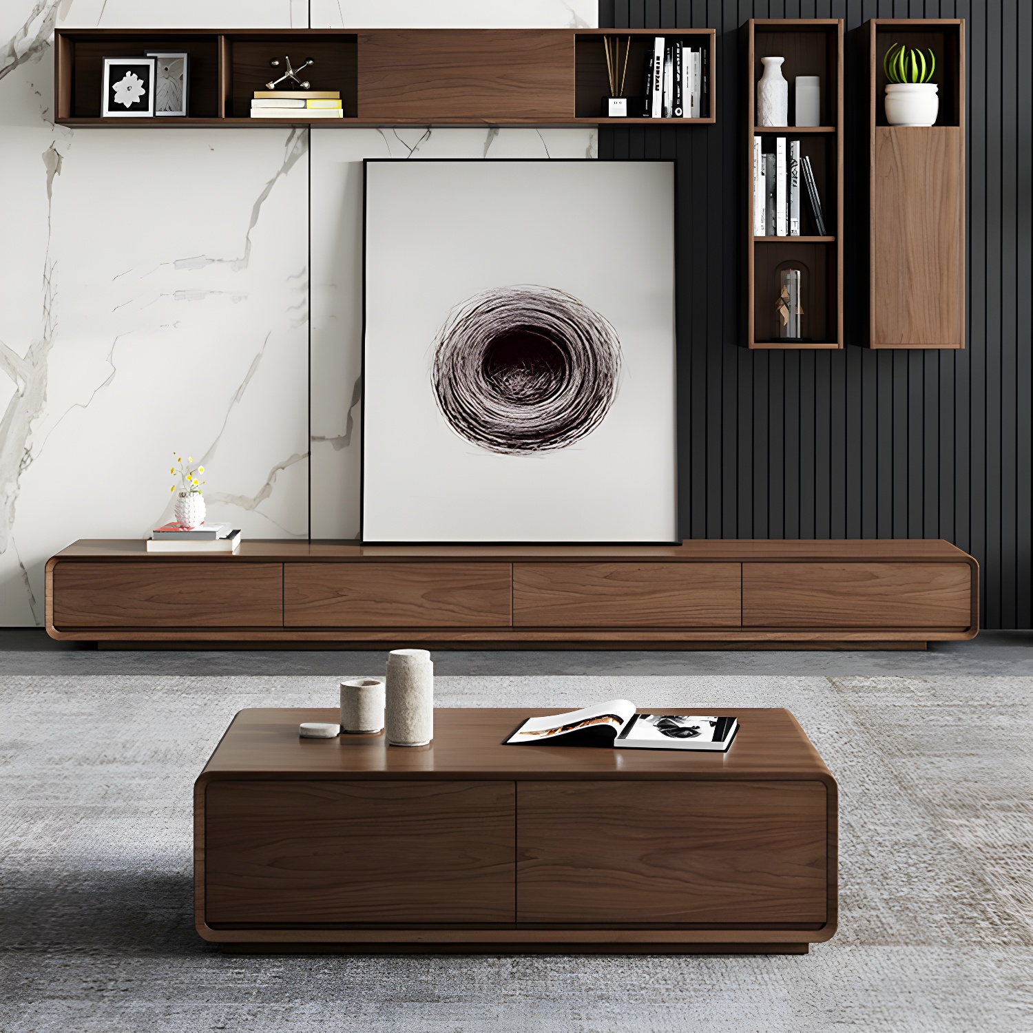 Nordic Walnut TV Stand | Ormau - image 3