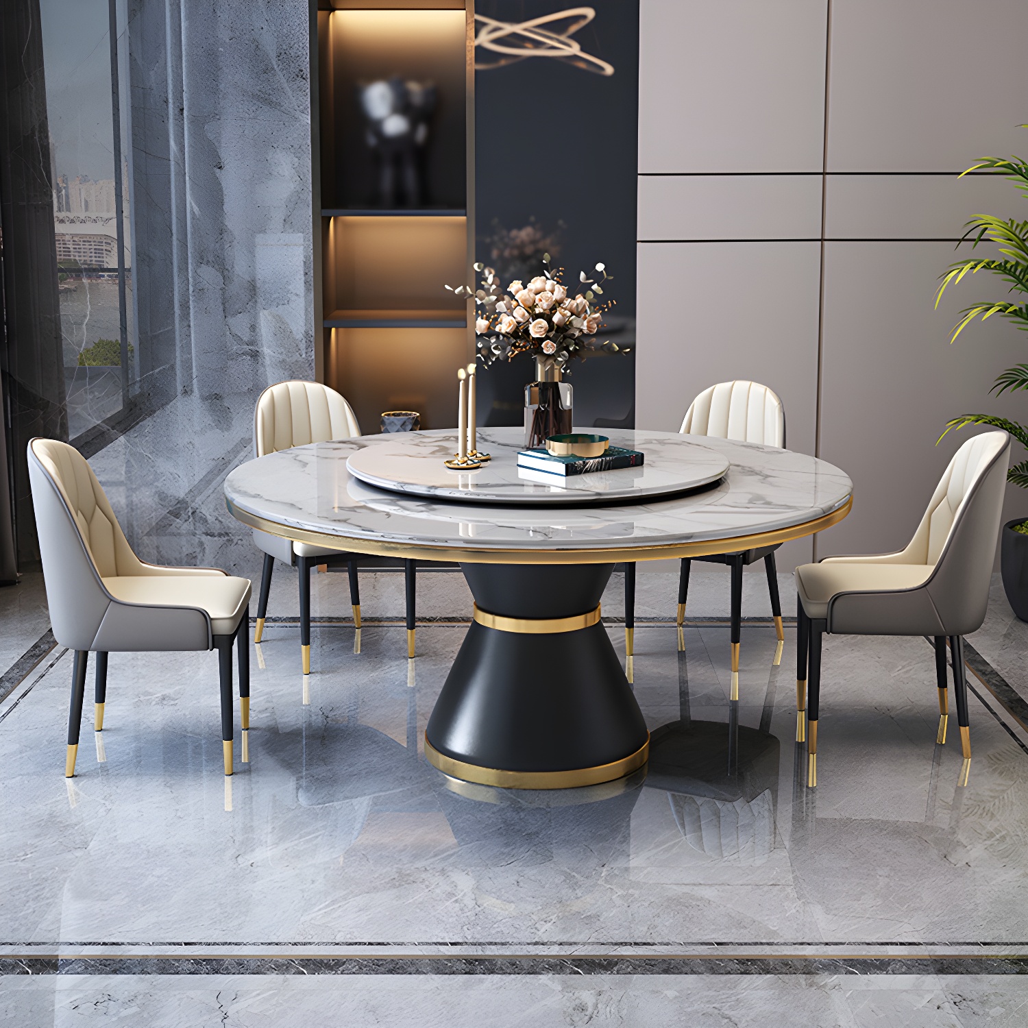 Glam Round Dining Set | Ormau - image 4