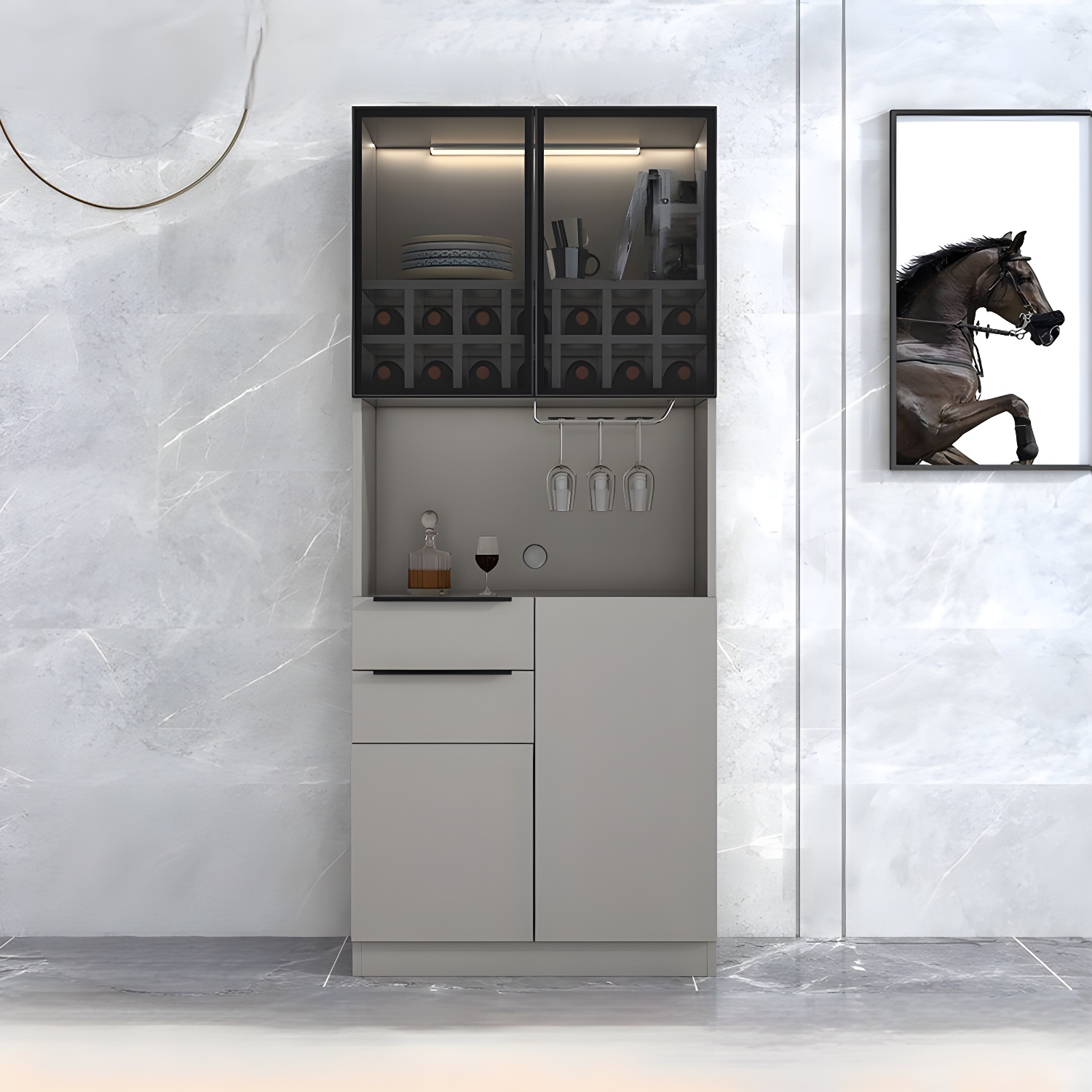Elegant Glass Door Sideboard | Ormau - image 3