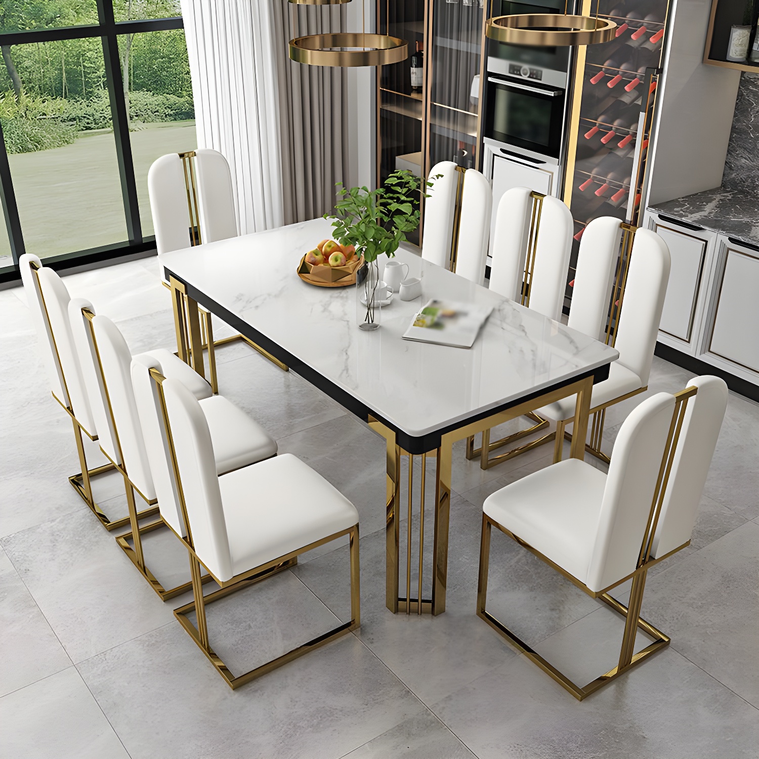 Modern Marble Dining Set | Ormau - image 4
