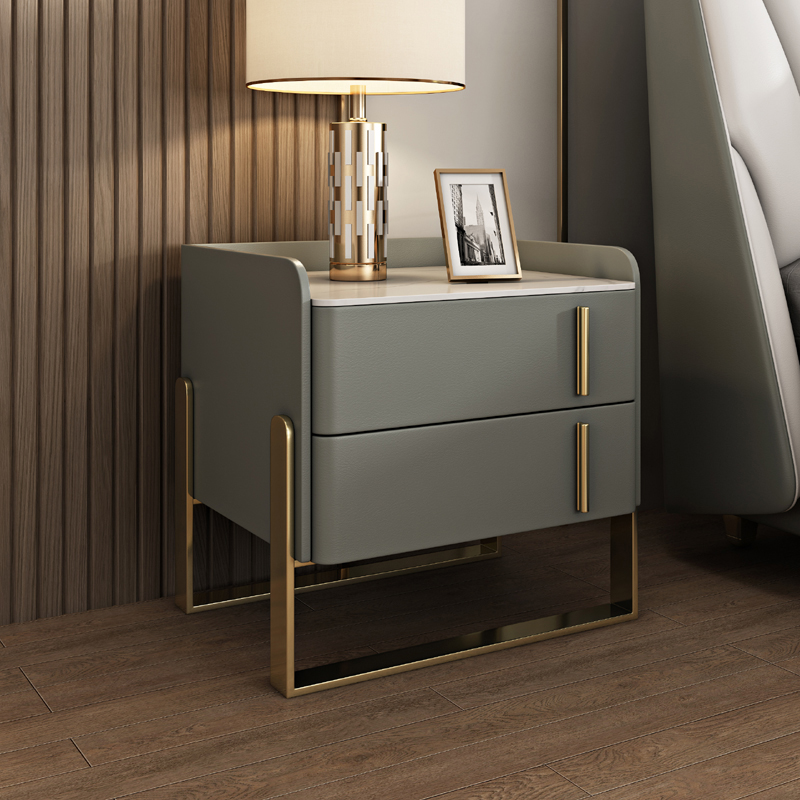 Drawer Nightstand with Stone Top | Ormau - image 20