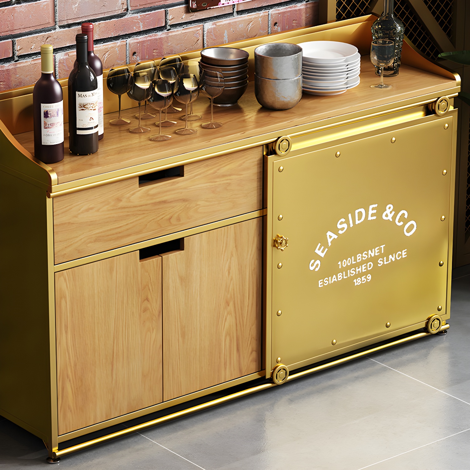 Metal & Wood Sideboard | Ormau - image 5
