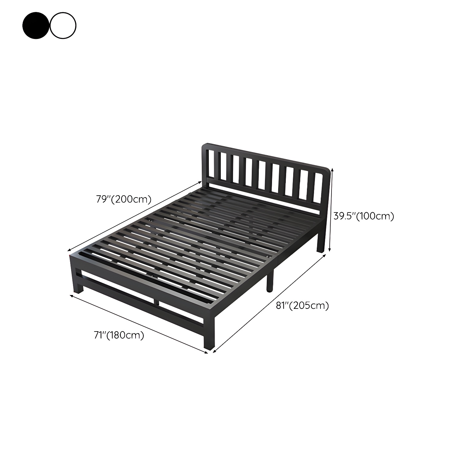 Modern Metal Bed Frame | Ormau - image 19