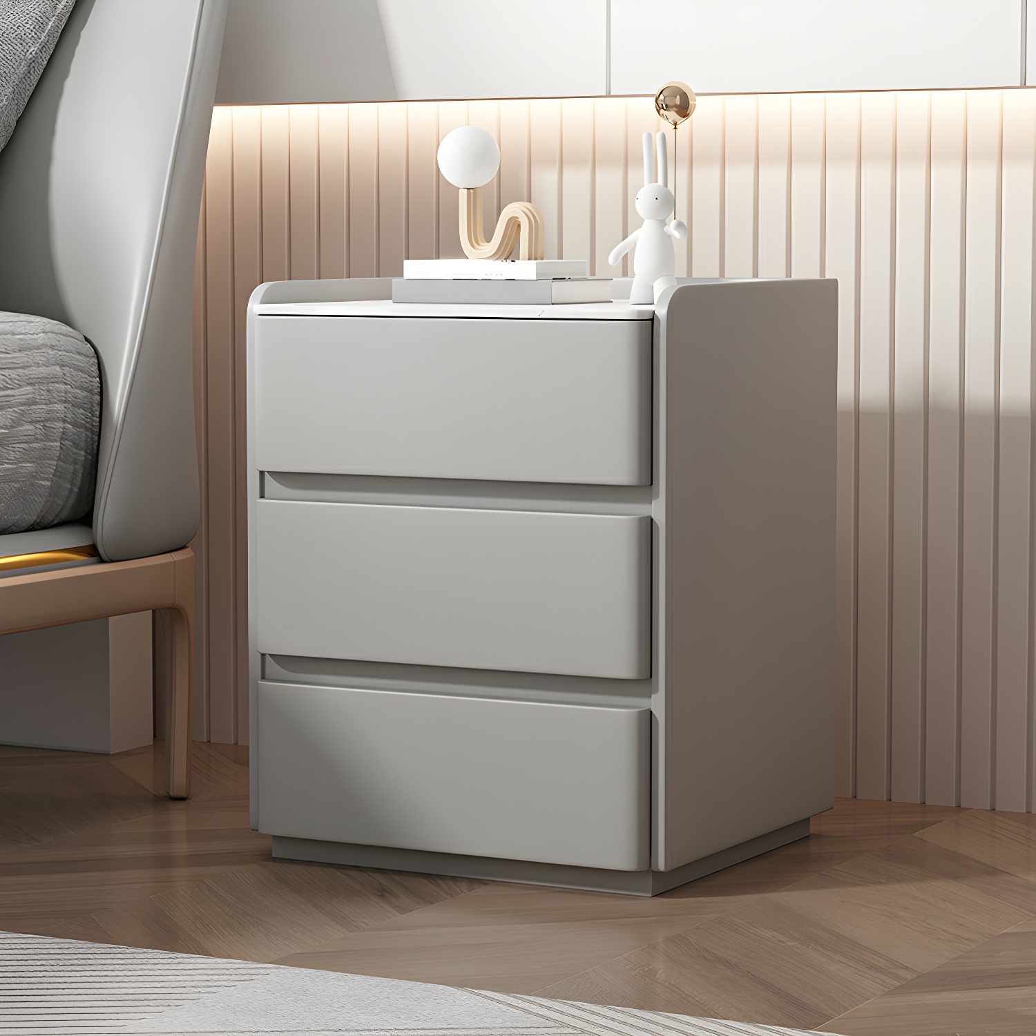 Modern Nightstand with Stone Top | Ormau - image 5