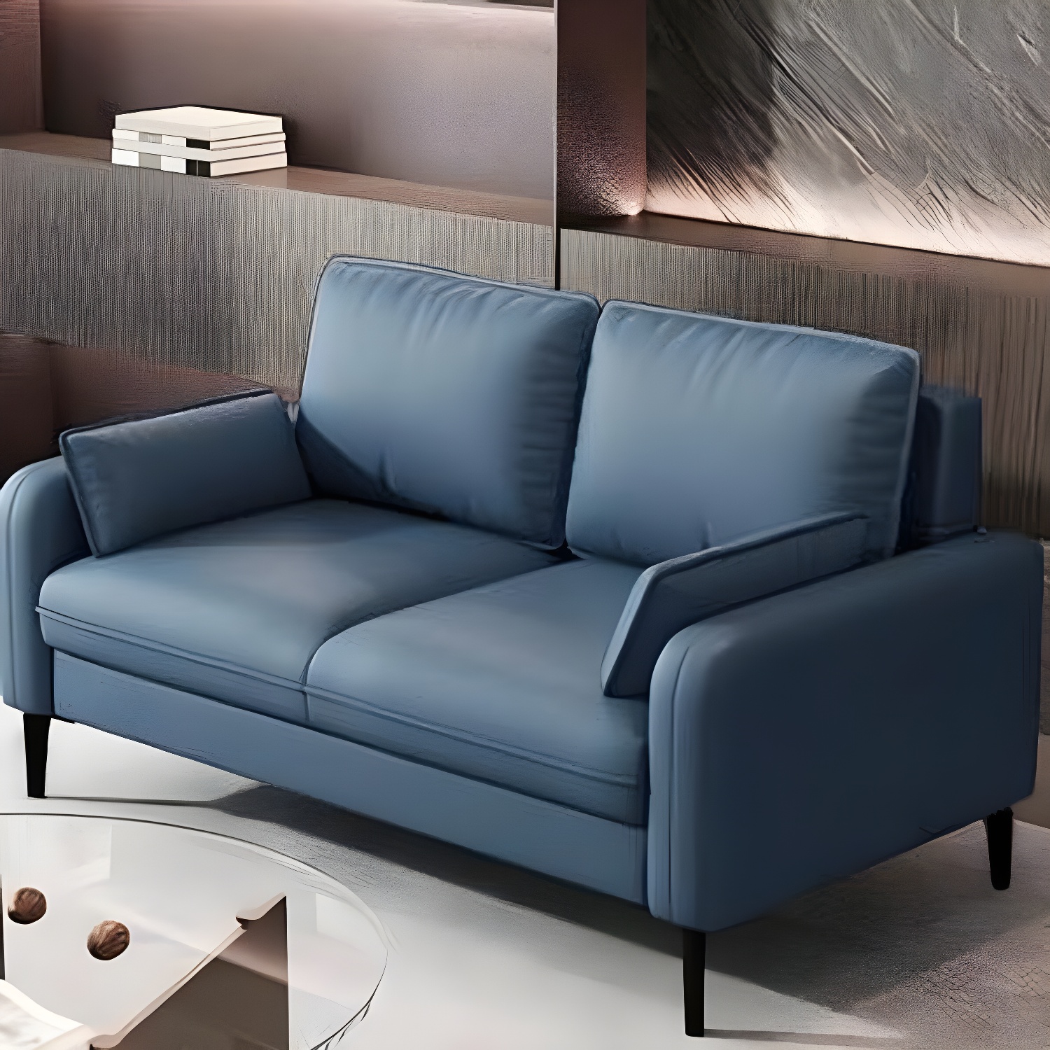 Modern Sofa with Bolster Pillows | Ormau - image 5