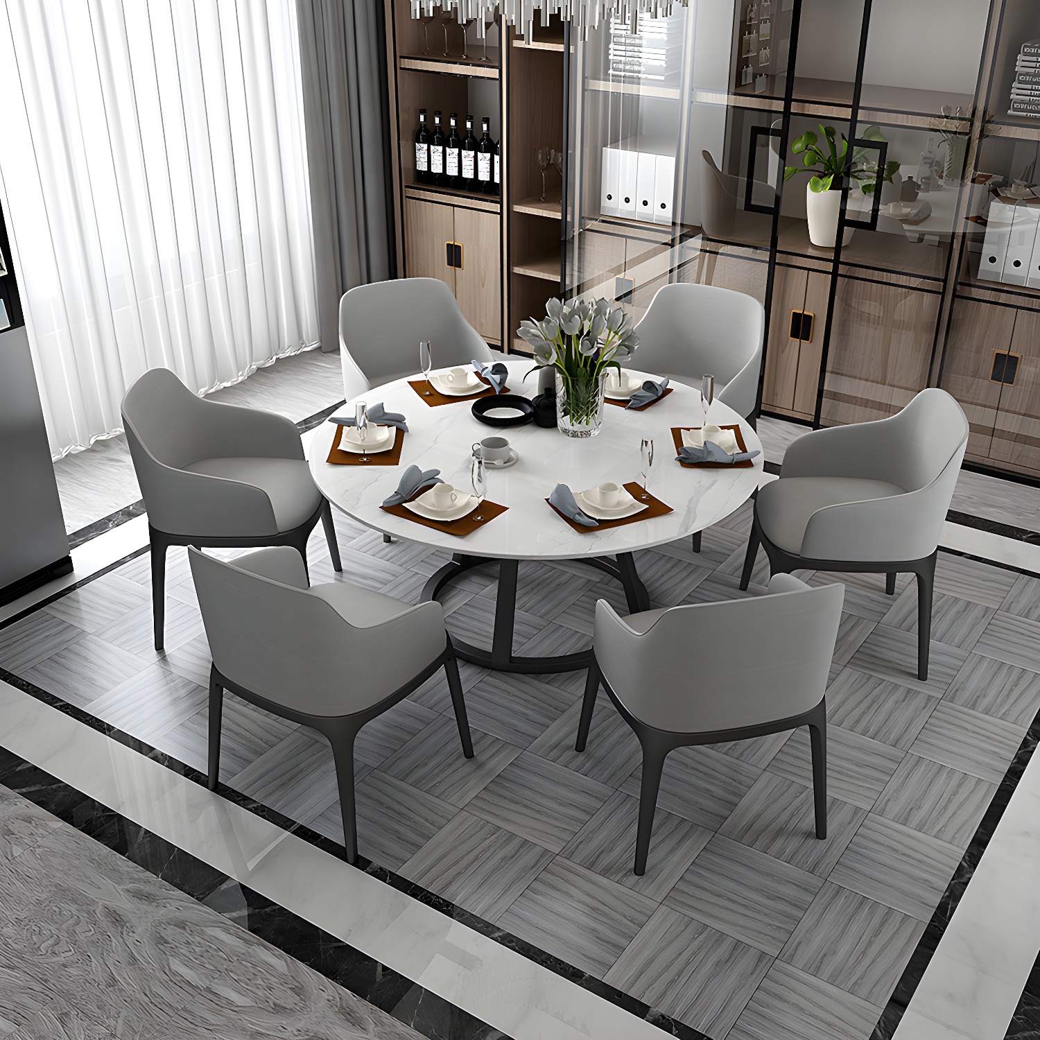 Round Marble Dining Table | Ormau - image 4