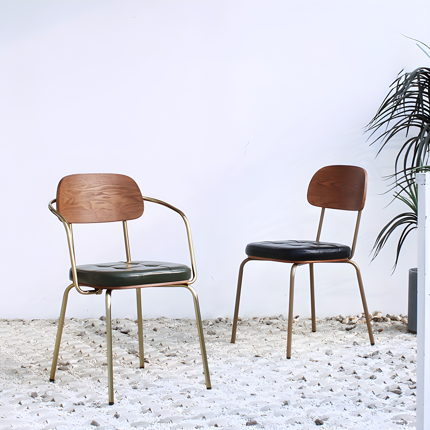 Industrial Leather Dining Chair | Ormau - image 9