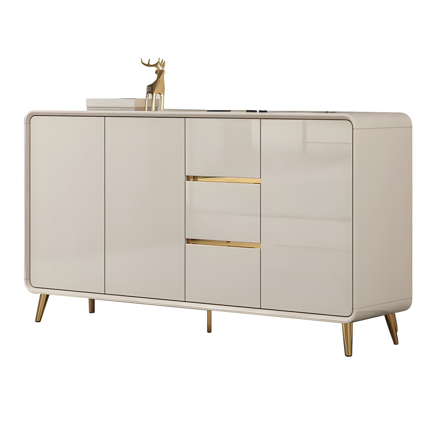 Glam White Sideboard Credenza | Ormau - image 29