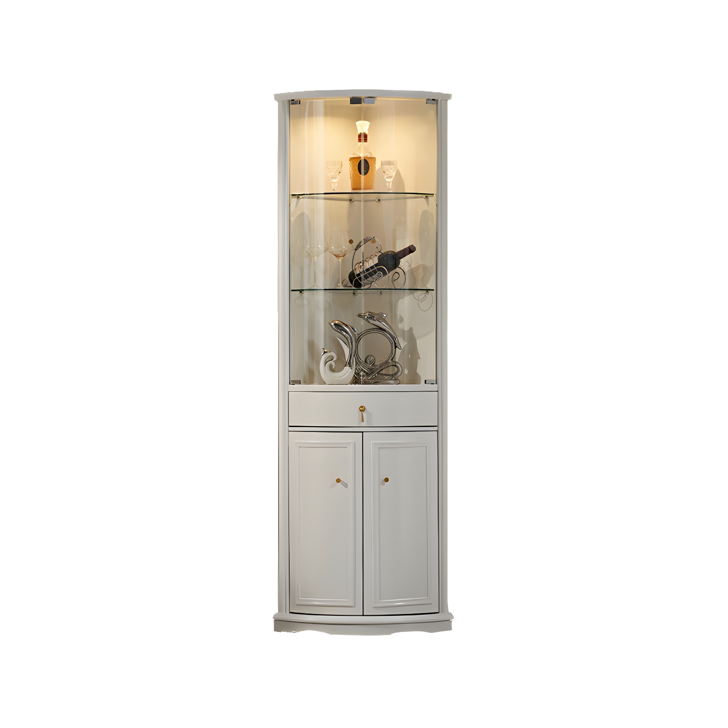 Mid-Century Modern Corner Accent Cabinet | Ormau - image 8