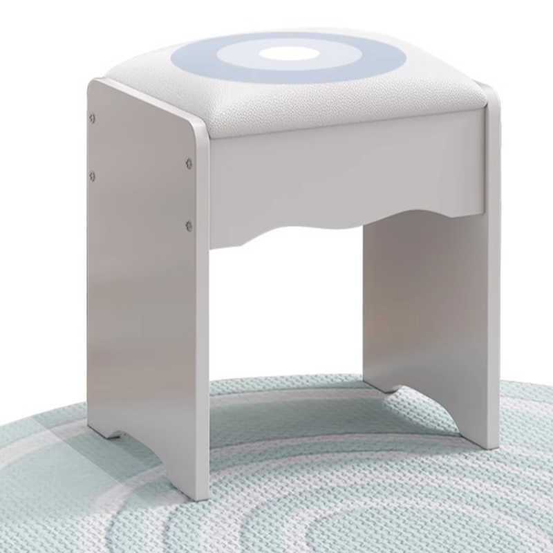 Reclaimed Wood Vanity Set with White Chair | Ormau - image 6