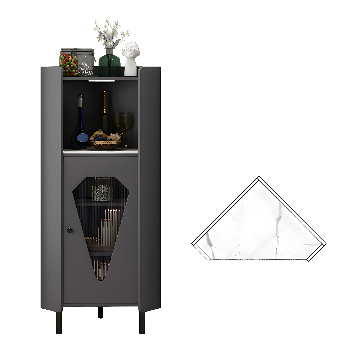Glam Corner Cabinet | Ormau - image 21