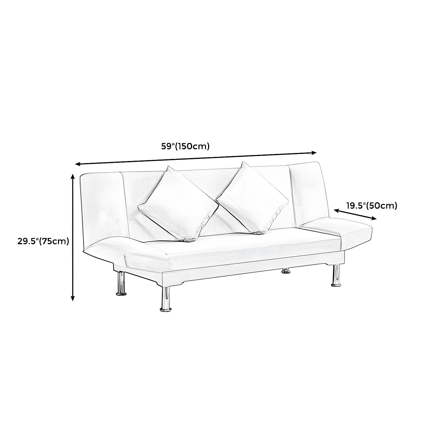 Silver Sofa Bed | Ormau - image 51