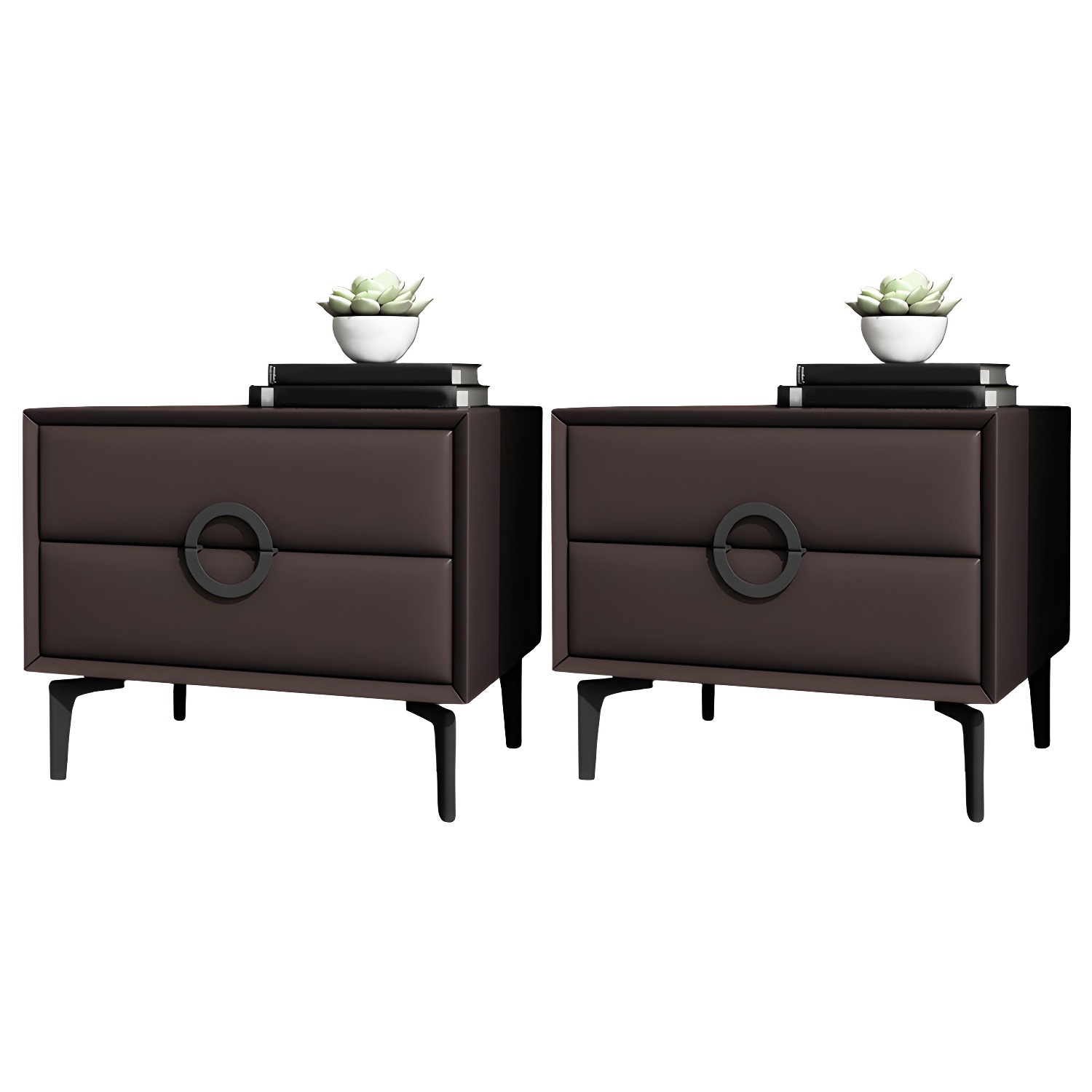 Glam Nightstand with Drawers | Ormau - image 36